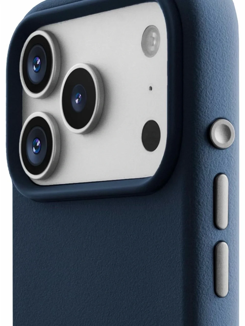 Navy Camera Phone Case for Triple-Lens Smartphones